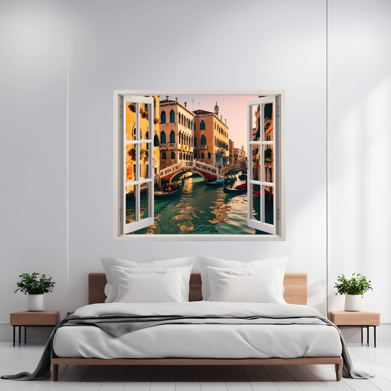 Folie imprimata color pentru decor perete locuinta dimensiune 125 x 110cm model: VIEW TO HAVEN 28