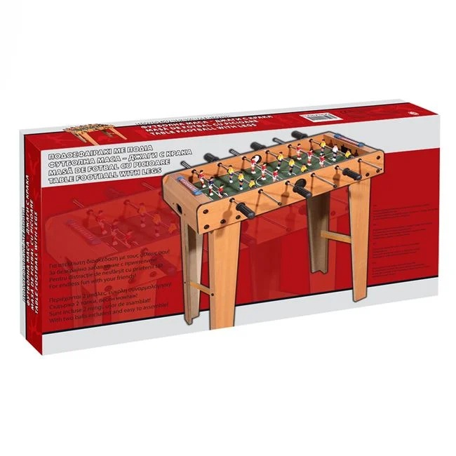 Fotbal de Masă din Lemn cu Picioare, 69x37x65 cm, Joc Interactiv pentru Copii - 1 | YEO