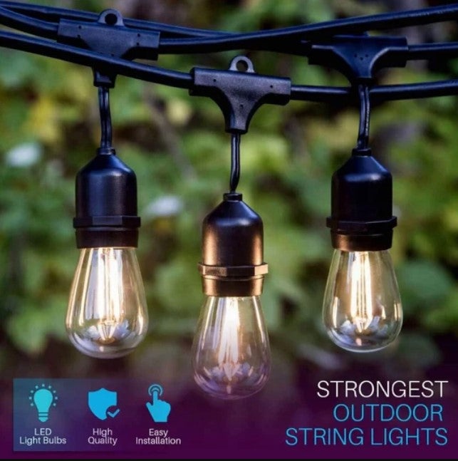 Ghirlanda Luminoasa cu Panou Solar, de 25m/30m cu 25/30 becuri cu lumina calda, cu Telecomanda - 2 | YEO