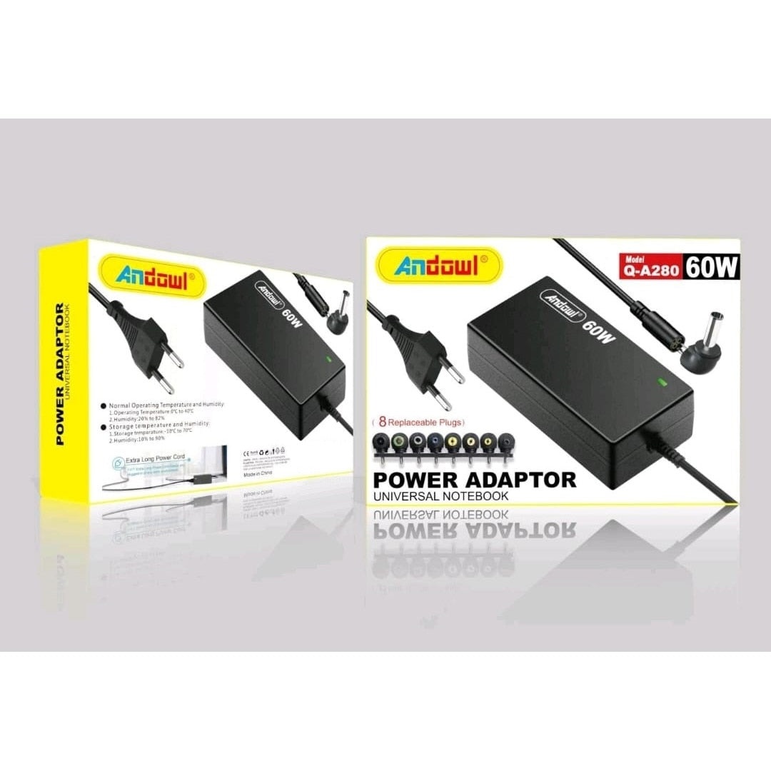 Incarcator Universal pentru Laptop, 60W, 8 Mufe - 1 | YEO