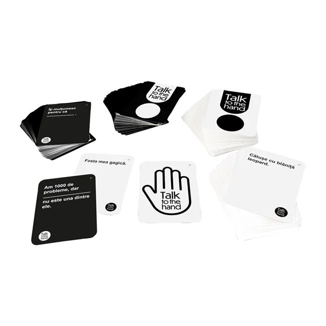Joc de societate ”Talk to the Hand”, pentru Adulti, varsta 18+ ani, alb-negru - 2 | YEO