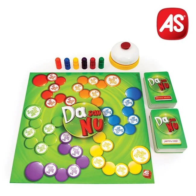 Joc de societate „Da sau Nu” cu 900 de întrebări, 27x5x27cm, multicolor
