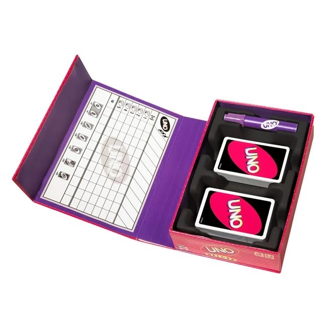 Joc de societate UNO Deluxe, cu suport pentru carti, varsta 7+ ani, multicolor - 1 | YEO