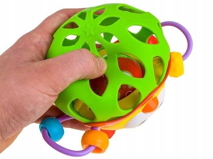 Jucarie bebe interactiva din cauciuc moale, MalPlay bufnita, multicolora - 3 | YEO