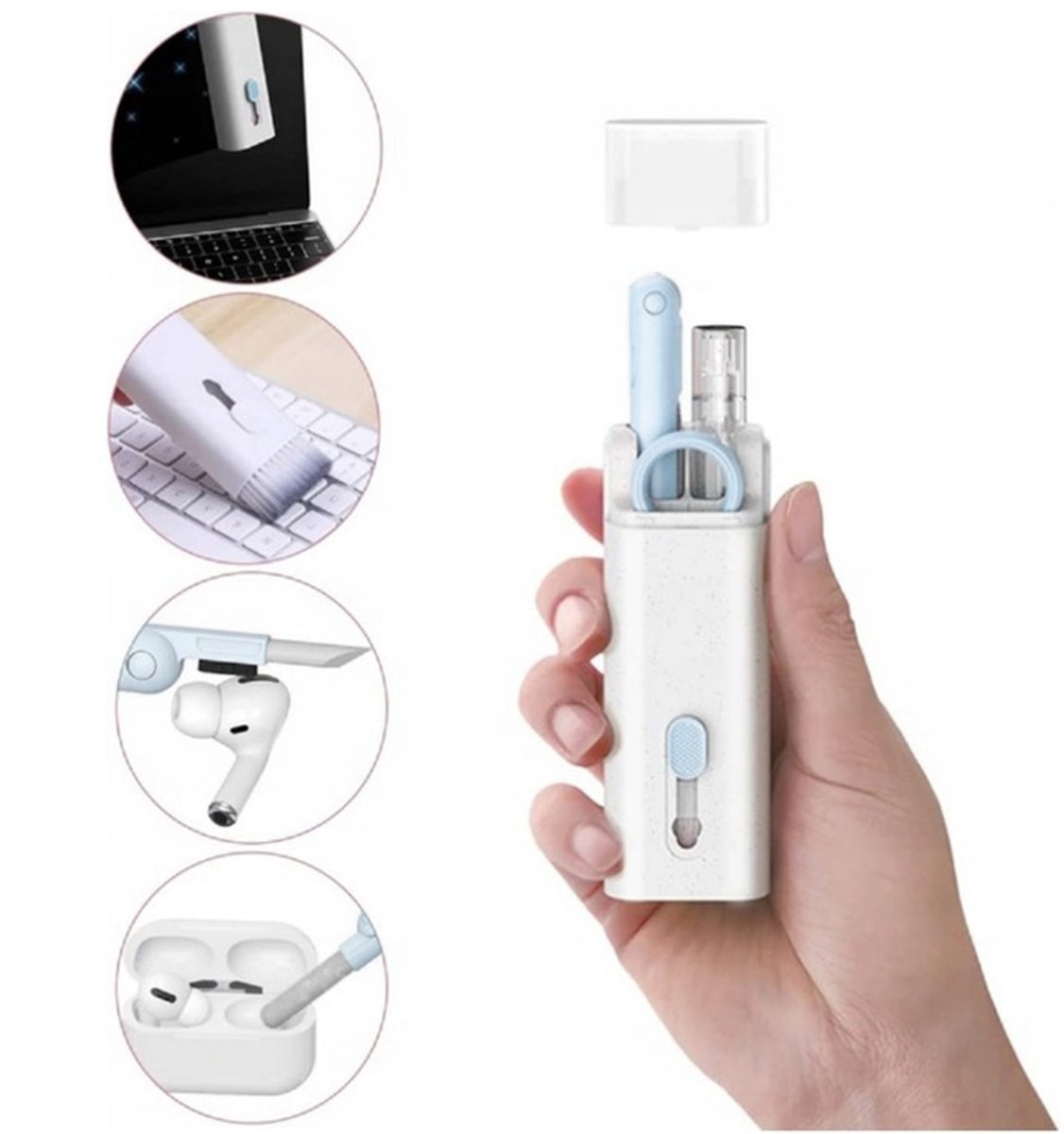 Kit multifunctional pentru curatare tastatura, casti audio, telefon - 2 | YEO