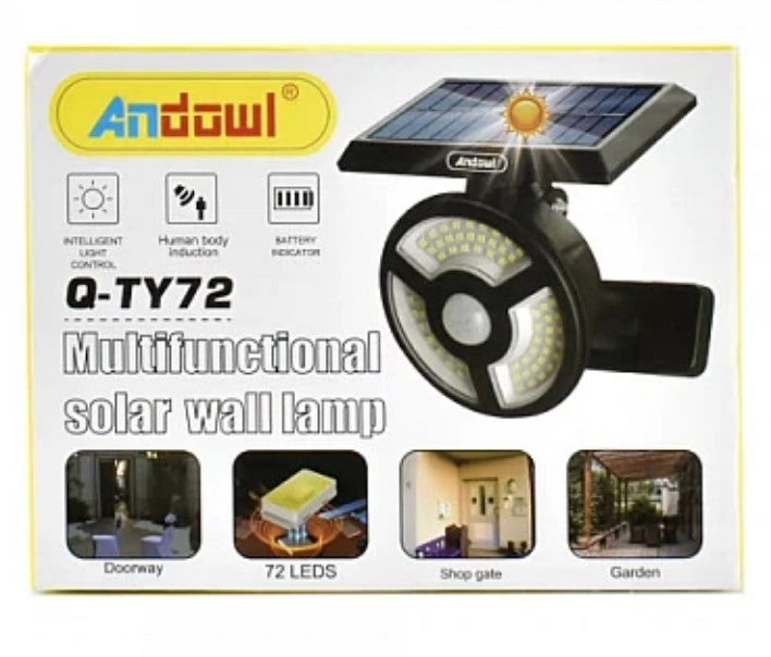 Lampa Solara 72 LED si Senzor Miscare Andowl QTY72 pentru gradina sau terasa - 2 | YEO