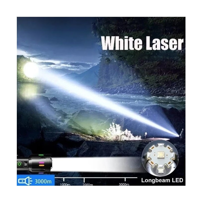 Lanterna tactica 6500lm, 26650mah baterie, incarcare USB Type-C, Zoom, negru - 2 | YEO