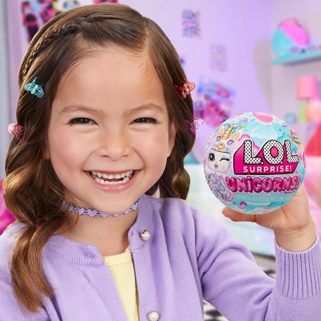 LOL Surprise papusa unicorn cu accesorii incluse, varsta 6+ ani, 10x10cm, roz-albastru - 2 | YEO