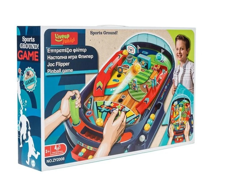 Masa de Joc, Flipper, Baschet si Fotbal, plastic, 3ani+, 47.5x9x30cm - 1 | YEO