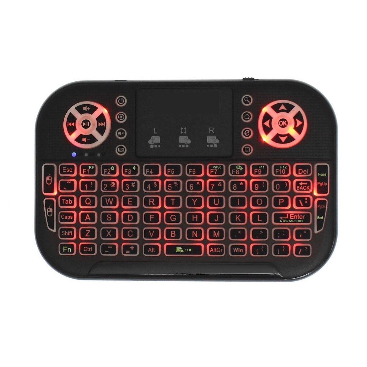Mini Tastatura Wireless cu Touchpad, Iluminata RGB, Compacta, 2.4Ghz, Reincarcabila USB - 3 | YEO