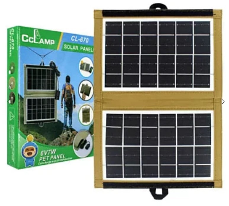 Panou solar Portabil CCLAMP CL-670, Incarcare USB, 7.2W, pliabil - 3 | YEO