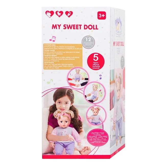 Papusa cu corp moale si functie touch si de sunet, varsta 3+ ani, 26.5x16x44cm, multicolor - 1 | YEO