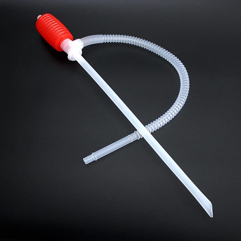 Pompa Manuala pentru Transfer Combustibil/Ulei/Apa sau alte Lichide, 54cm Lungime, Plastic, Alb/Rosu - 2 | YEO