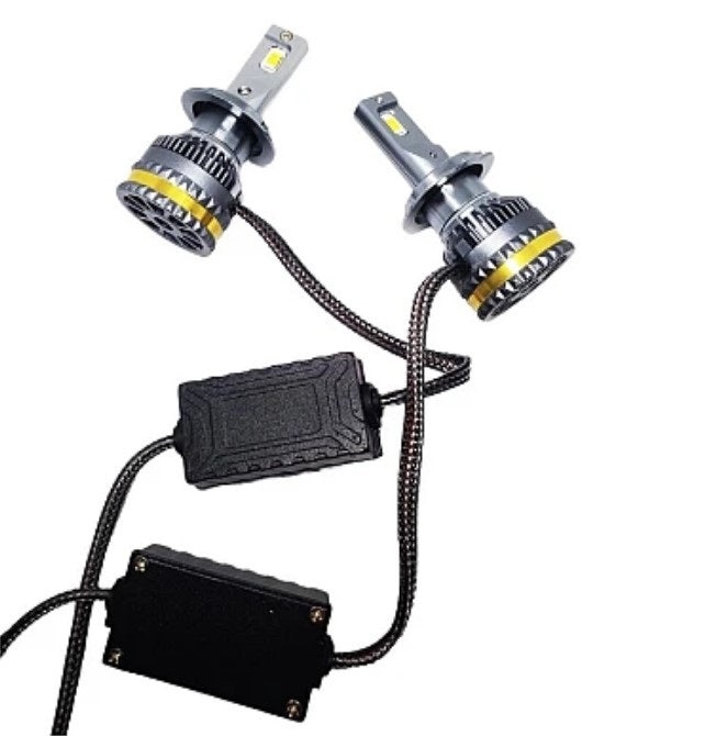 Set becuri LED H4 A8 Canbus, 100W, 15000Lm, 6000K, lumina alba-rece - 1 | YEO