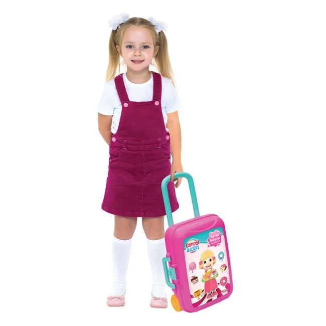 Set de joaca valiza cu 12 accesorii, contine set pentru ceai, din plastic, 24x12x36cm, multicolor - 2 | YEO