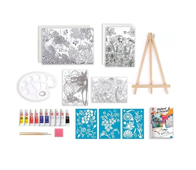 Set de Pictură Acrilica complet, 7ani+, 34x8x28 cm - 3 | YEO
