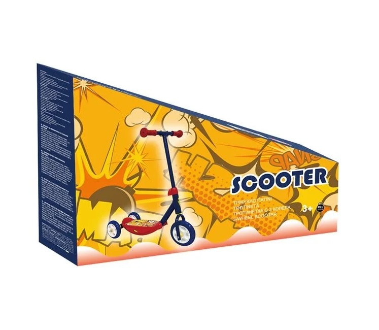 Trotineta pentru copii, 49x13x34 cm, rosu/albastru - 2 | YEO