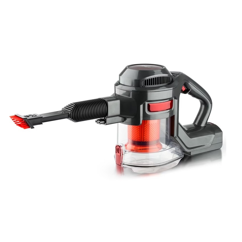 Aspirator fara fir si sac, RAF R8667, 100 W, 2 accesorii, filtru HEPA, 115x25 cm, negru-rosu - 1 | YEO