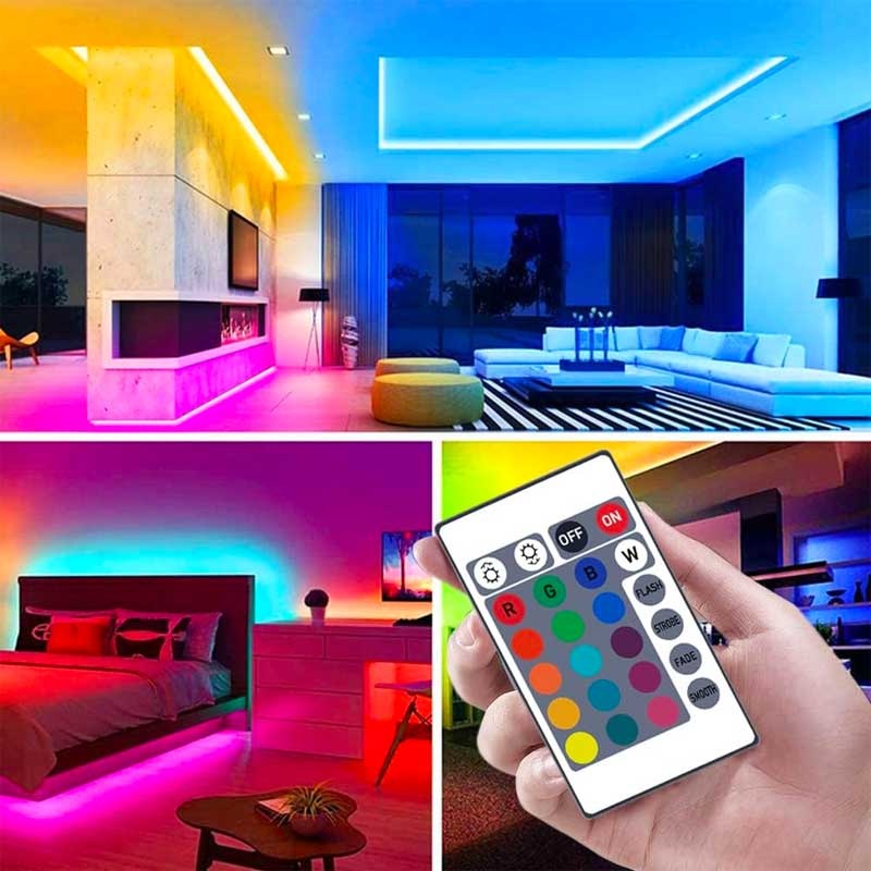 Banda LED Inteligenta, Aurora-X, cu WiFi, Bluetooth, RGB, Autoadeziva, IP65, 2x5m Lungime - 1 | YEO
