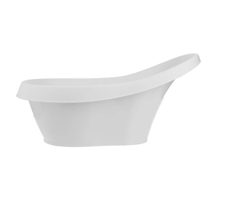 Cadita cu Spatar si Baza pentru Bebelusi, Comfort Spuma, 20L, 64x46.0x30.5cm, alb - 2 | YEO