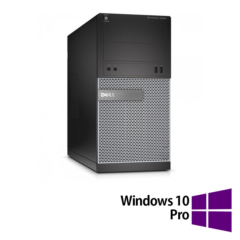 Calculator Refurbished DELL Optiplex 3020 Tower Intel Core i7-4770 3.40GHz 8GB DDR3 500GB SATA DVD-RW + Windows 10 Pro