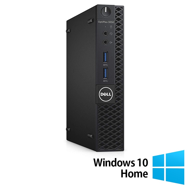 Calculator Refurbished DELL Optiplex 3050 MiniPC Intel Core i5-6500T 2.50GHz 8GB DDR4 256GB SSD + Windows 10 Home