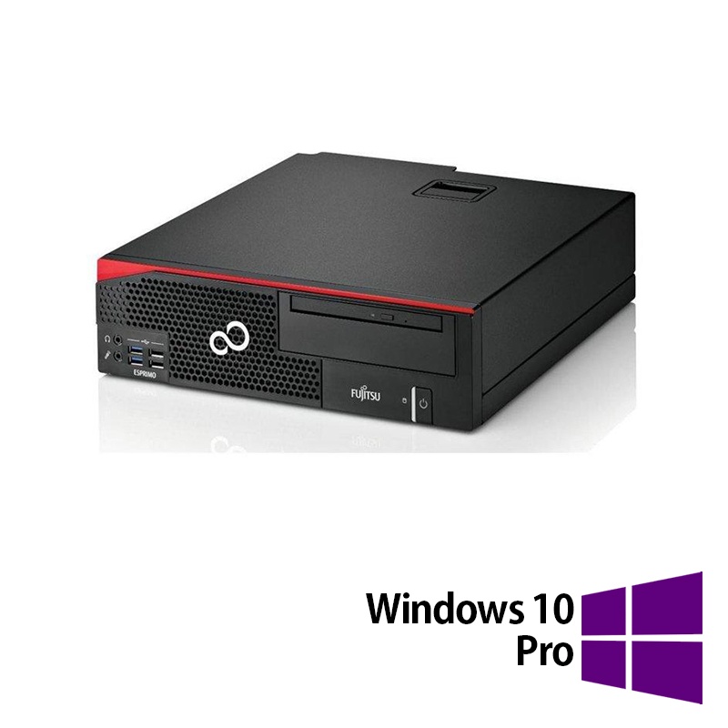 Calculator Refurbished Fujitsu Esprimo D556 SFF Intel Core i3-6100 3.70GHz 8GB DDR4 500GB HDD + Windows 10 Pro