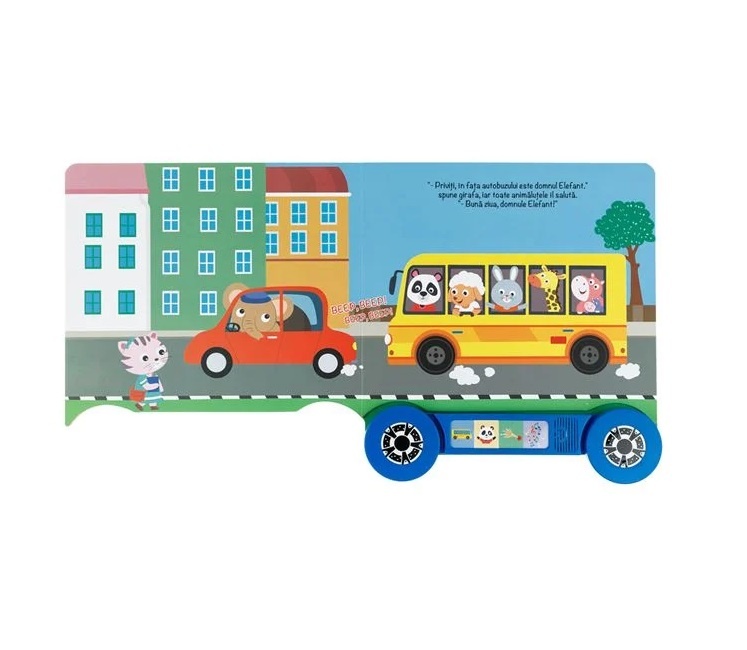 Carte cu Sunet „Excursie cu Autobuzul Școlar”, 21.5x23.5 cm - 4F - 2 | YEO