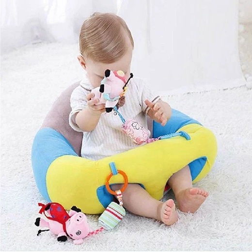 Fotoliu de plus pentru copii 4 luni+, Design ergonomic, Proprietati antireflux, Poliester, Multicolor - 3 | YEO