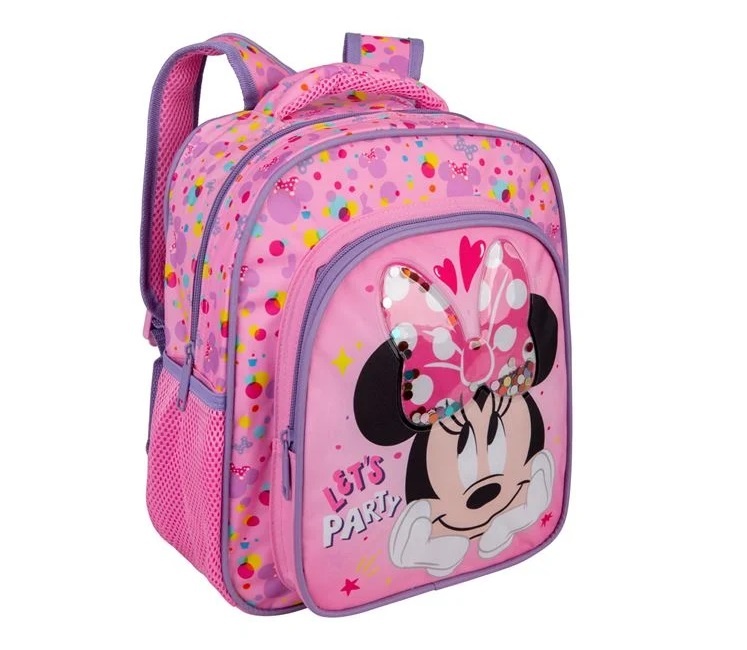 Ghiozdan pentru gradinita, model Minnie 3D, 27x11x30 cm, roz - 2 | YEO