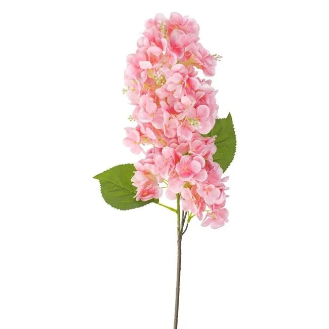 Hortensie artificiala cu tulpina lunga, 88 cm, roz