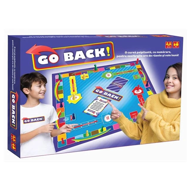 Joc de societate „Go Back”, vârstă 7+ ani, dimensiuni 36.5x4x27cm, multicolor