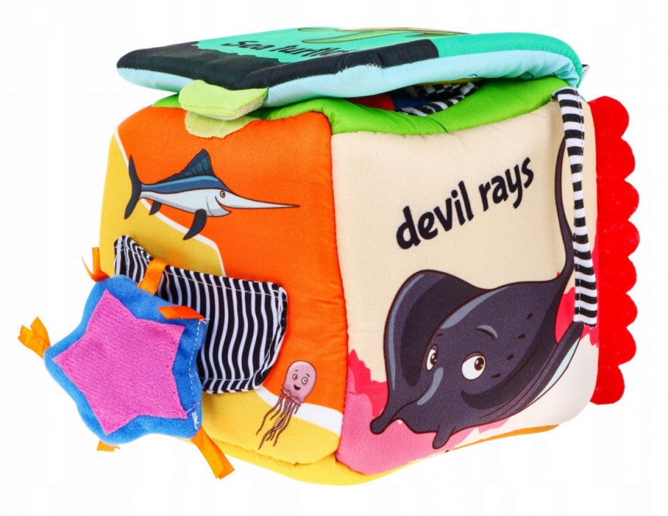 Jucarie interactiva bebe, cub senzorial Lumea Marii, din plus, Fun Friends - 3 | YEO