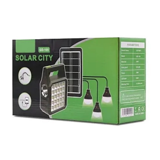 Kit solar GD-105 Lanterna LED multifunctionala cu panou solar - 2 | YEO