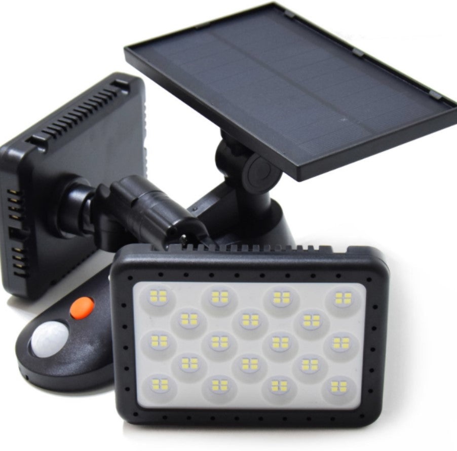 Lampa LED dubla W770A de perete cu panou solar 144 LED - 2 | YEO