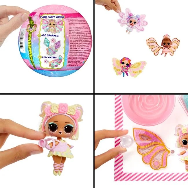 LOL Surpise Fairies papusa in forma de zana cu accesorii incluse, varsta 4+ ani, 10x10cm, roz - 3 | YEO