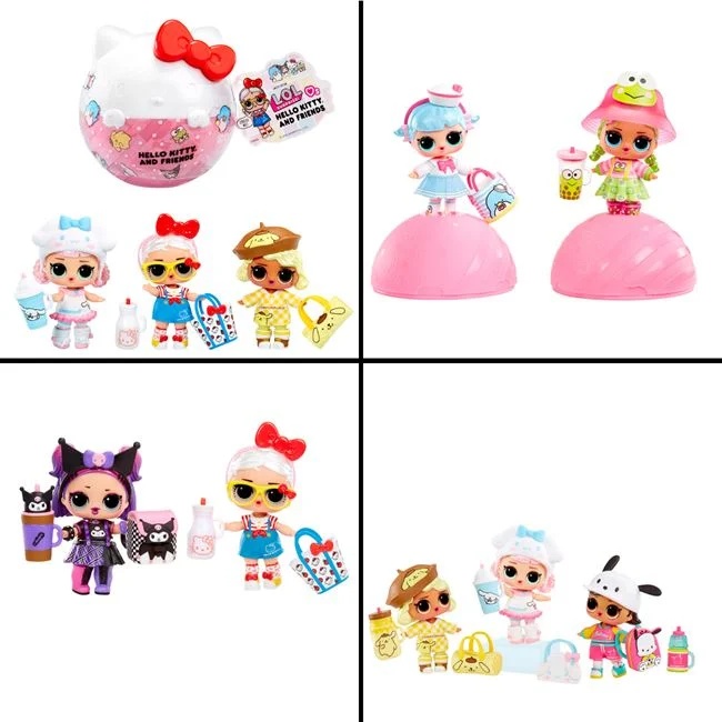 LOL Surprise Love Hello Kitty si prietenele, cu accesorii incluse, varsta 4+ ani, 10x10cm, multicolor - 1 | YEO