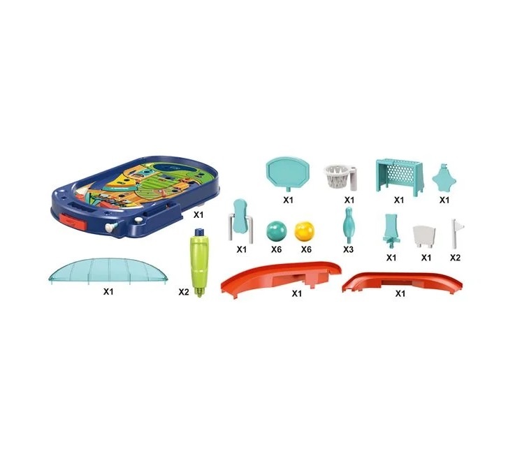 Masa de Joc, Flipper, Baschet si Fotbal, plastic, 3ani+, 47.5x9x30cm - 2 | YEO