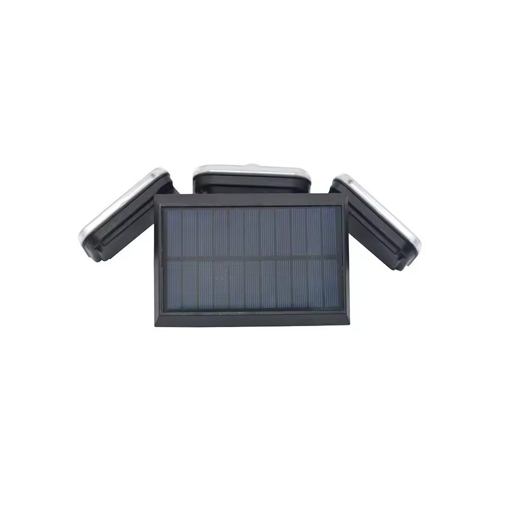 Proiector solar 148 LED, 6500K, baterie 2400mAh, IP44, lumina alb-rece, negru - 1 | YEO