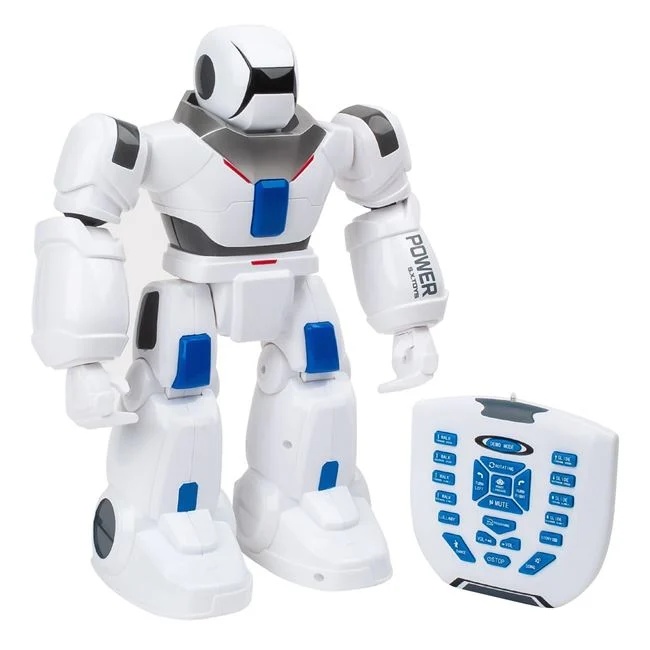 Robot de jucarie, cu telecomanda cu IR, misca bratele, danseaza, canta, 36x12.5x38cm, alb - 1 | YEO