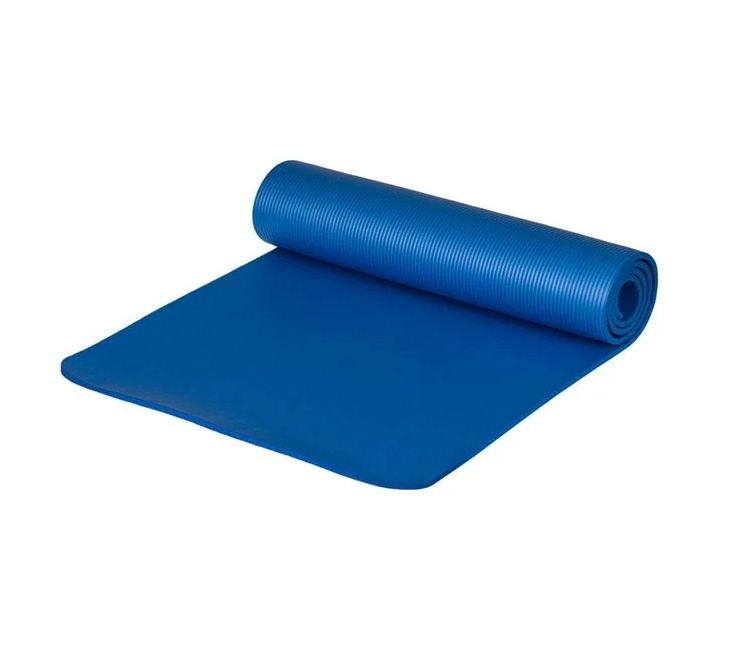 Saltea pentru antrenament, spuma+ PE, 180x60x1cm, albastru