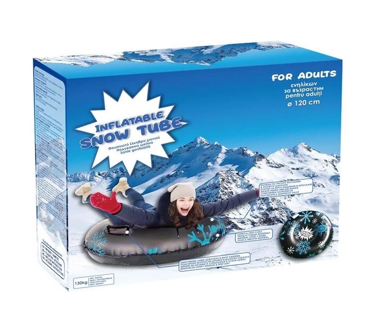 Sanie Gonflabila pentru Adulti, model Fulgi Albastri, PVC, greutate 130 kg, 120cm