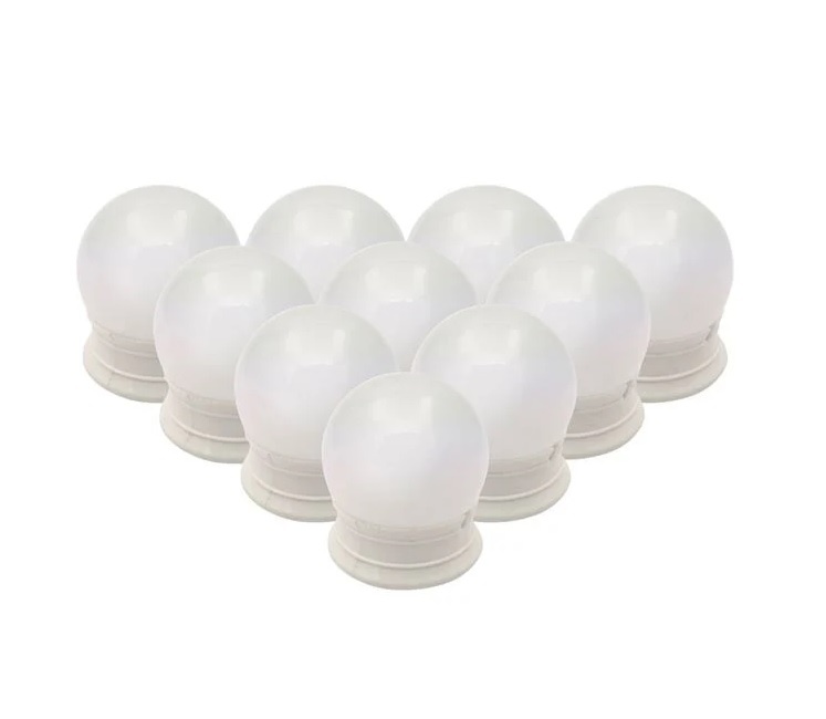 Set 10 becuri LED pentru oglinda de machiaj cu 3 trepte de lumina