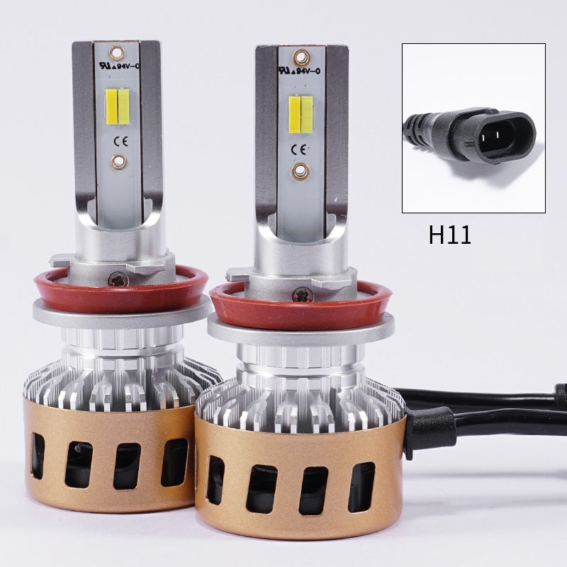 Set 2 becuri auto H11 LED, 40Wx2, 3000K-6000K, 12000 LM, IP68, 3 culori - 3 | YEO