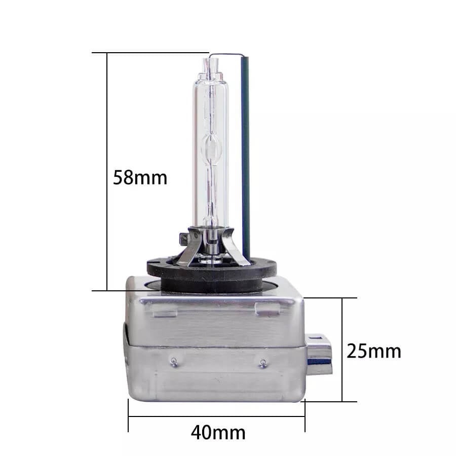 Set 2 becuri Xenon D1S 35W, 6000K, 3200LM, lumina alb-rece - 3 | YEO
