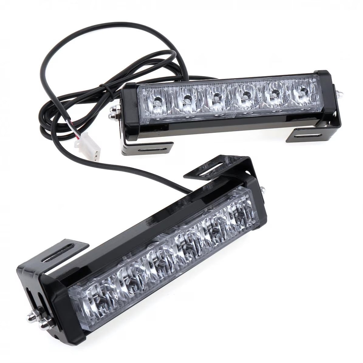 Set 2 lampi LED de avertizare galbene, stroboscoape 9 functii, 36W, pentru grila sau plafon - 1 | YEO