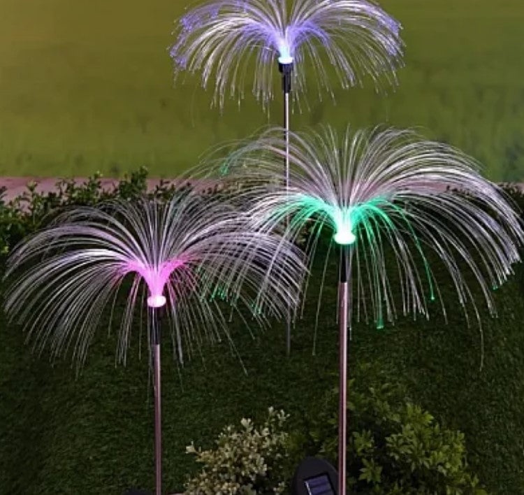 Set 2 Lampi solare tip palmier de gradina