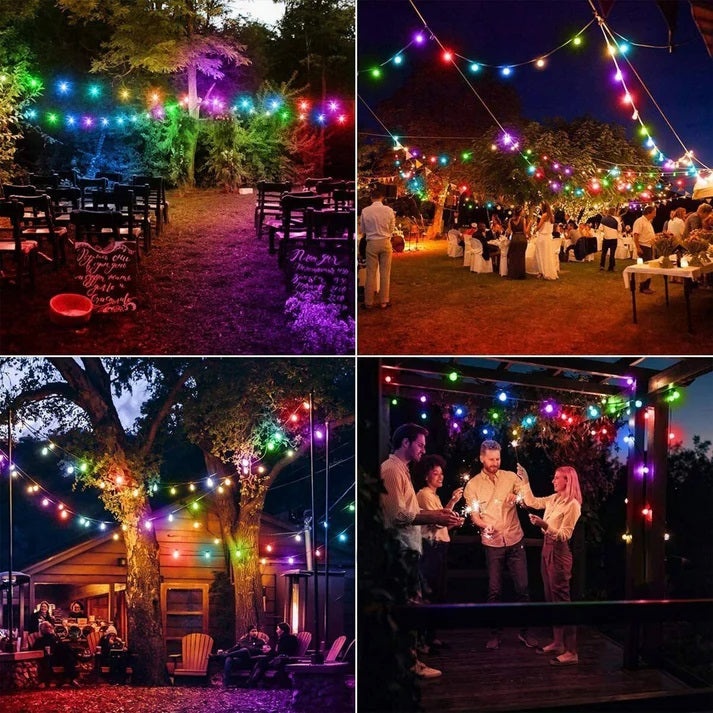Set cu 2 Instalatii Luminoase pentru Craciun, 2 x 5m, 2 x 50 LEd-uri, Alimentare la Retea, Lumina Multicolora - 2 | YEO