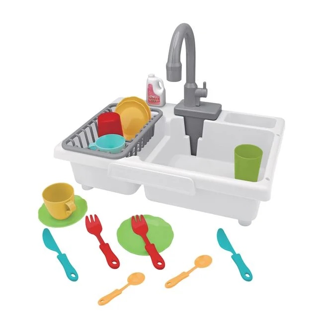 Set de joaca chiuveta cu apa si aragaz, cu accesorii incluse, din plastic,36x11x24.5cm, multicolor - 1 | YEO