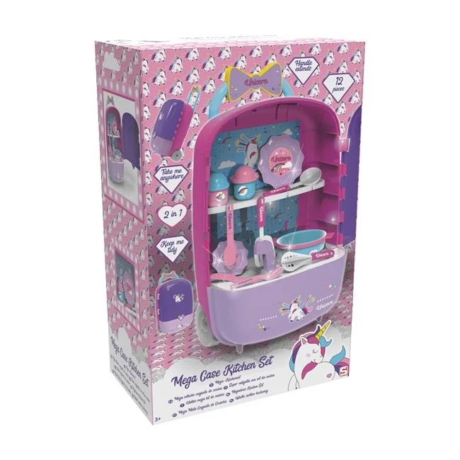 Set de joaca valiza cu accesorii de masa, 12buc, varsta 3+ ani, dimensiune 34x19x54cm, multicolor - 1 | YEO